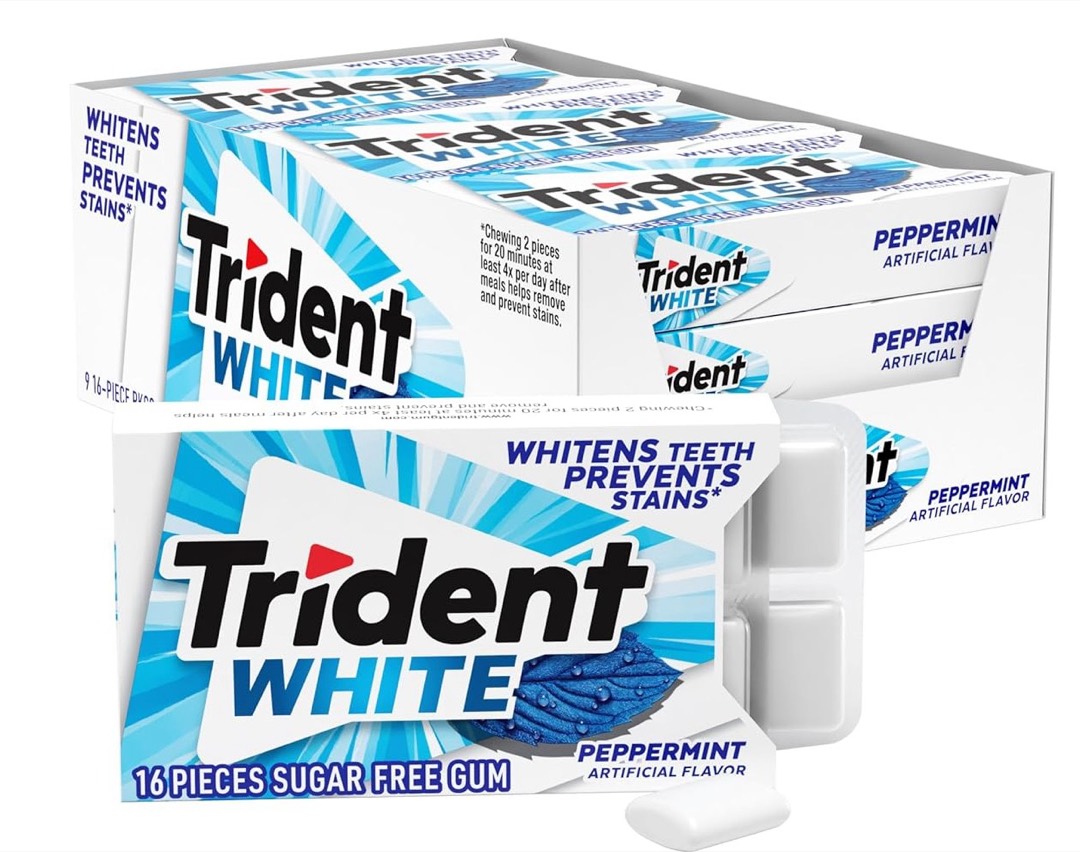 Trident Chicle White - Peppermint