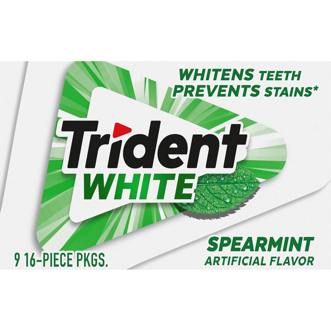 Trident Chicle White - Spearmint