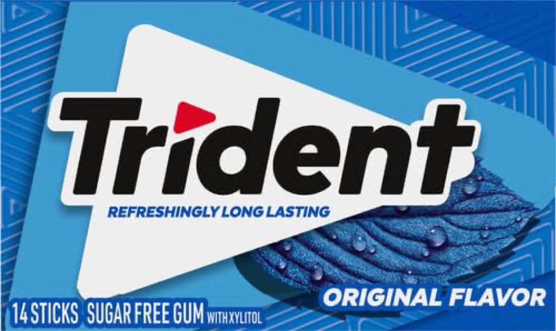 Trident Chicle Sin Azúcar con Xilitol - Original
