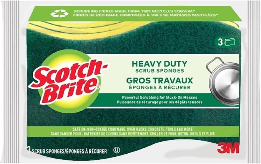Heavy Duty Scrub Sponges (3ct)