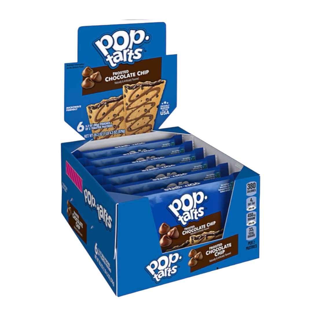 Kellogg's Pop-Tarts Frosted Chocolate Chip - Caja 6 sobres