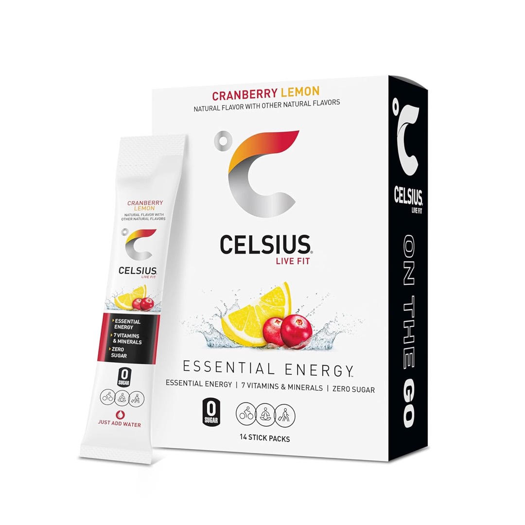 Celsius Sobres de Energía On-The-Go - Cranberry Lemon