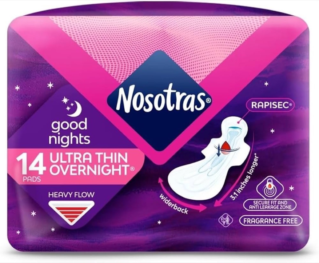 Nosotras Good Nights Toallas Sanitarias Ultra Thin Overnight