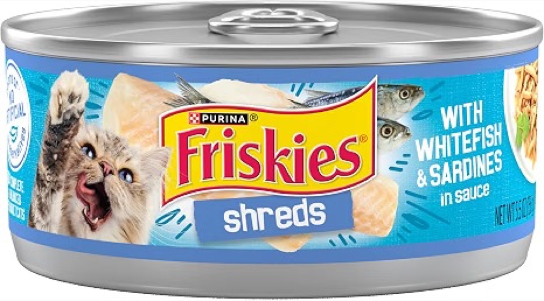 Friskies Shreds con Pescado Blanco y Sardinas en Salsa