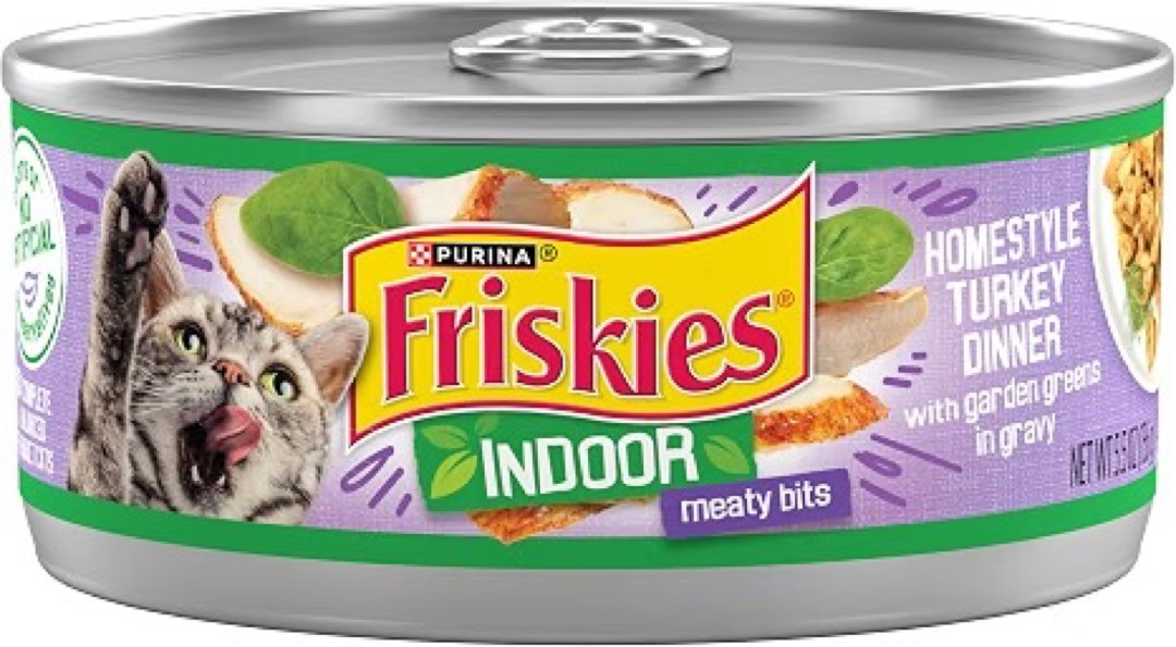 Friskies Indoor Meaty Bits Cena de Pavo con Vegetales en Salsa