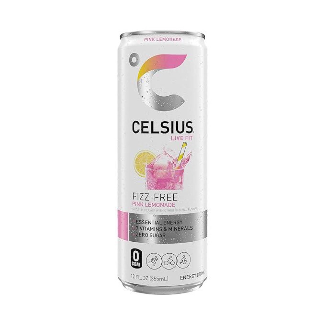 Celsius Bebida Energética Sparkling - Limonada Rosada (Sin Gas)