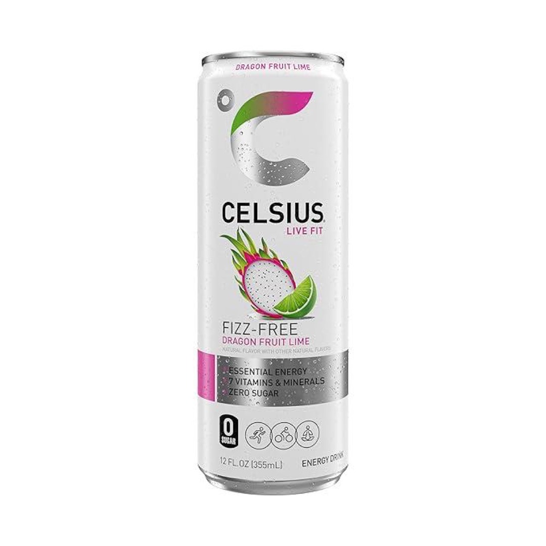 Celsius Bebida Energética Sparkling - Dragon Fruit Lima (Sin Gas)